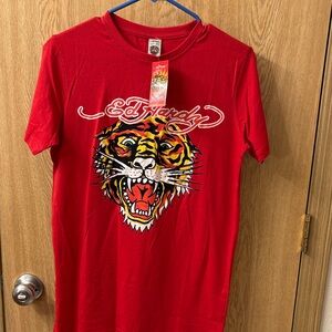 Ed Hardy Vibrant Red Tiger Tee